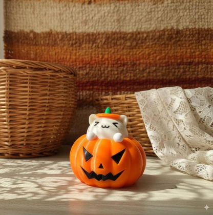 Cute Halloween Pumpkin Cat Fidget Clicker Toy