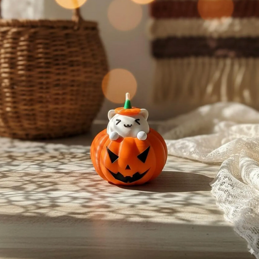 Cute Halloween Pumpkin Cat Fidget Clicker Toy